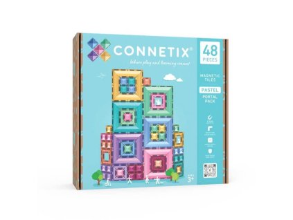 Connetix Pastel Portal Pack 48 kusov balenie