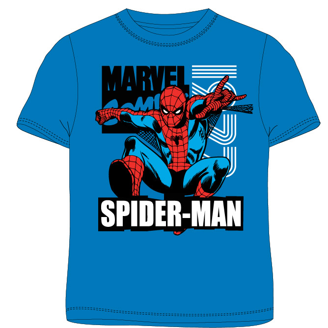 EPLUSM Tričko chlapecké Spiderman modré Velikost: 104