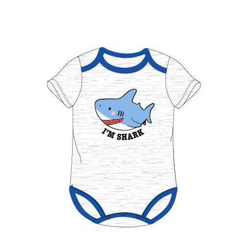 EPLUSM Dětské body chlapecké žralok Velikost: 74