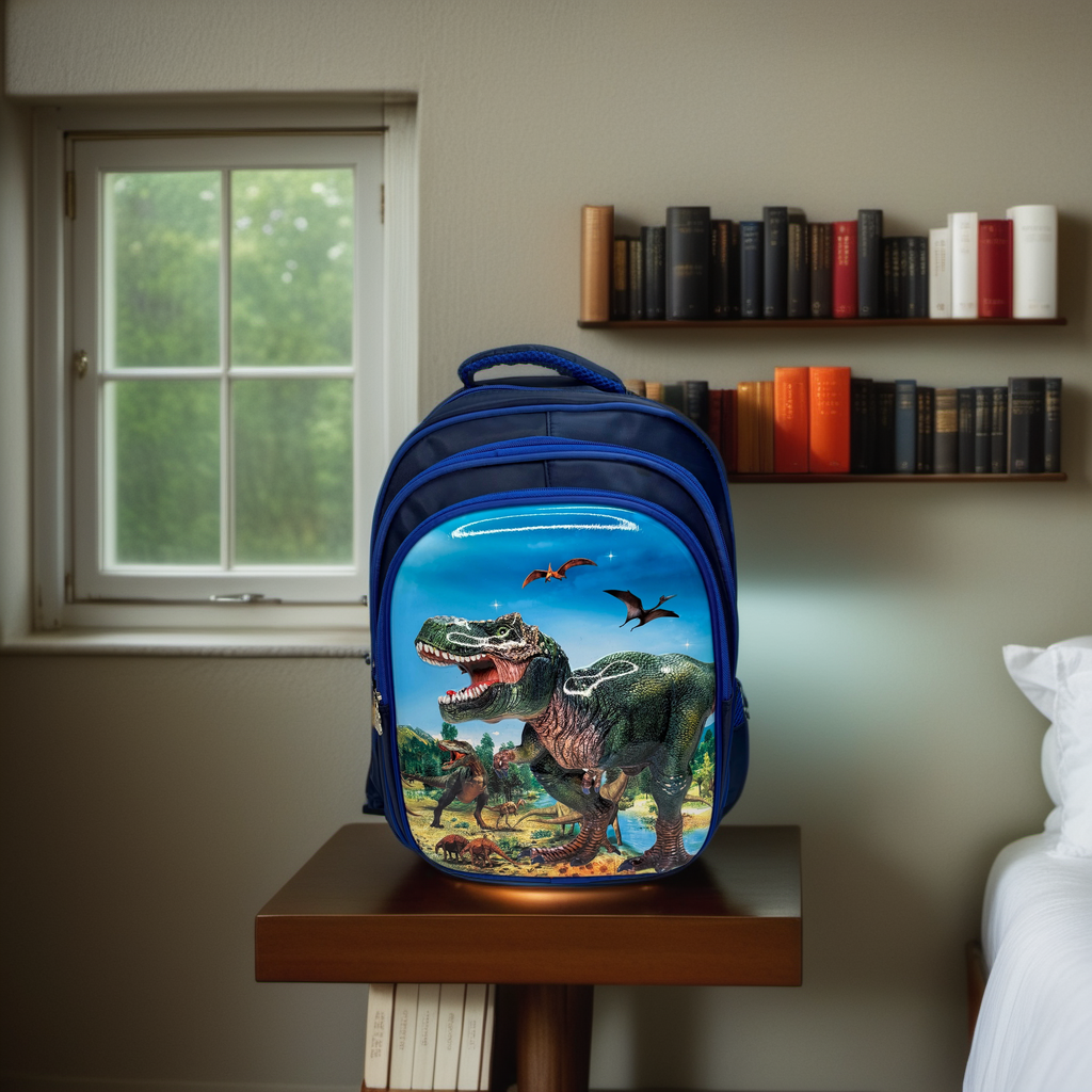 Babatkam Školní taška s motivem 3D dinosaura