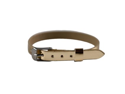 Zlatý náramok na prívesky METALIC