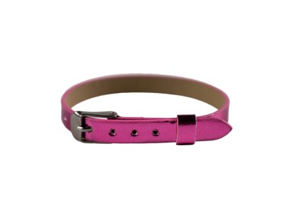 Třešňový náramek s přívěskem METALIC