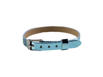 Armband mit blauem Anhänger METALIC