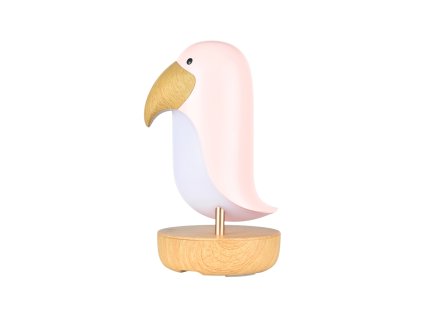 Dětská lampička s bluetooth reproduktorem Birdie Pink