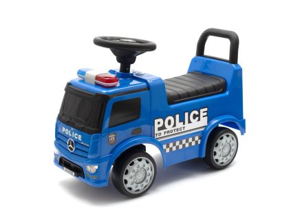 Detské odrážadlo so zvukom Mercedes Baby Mix POLICE modré (Barva Modrá)