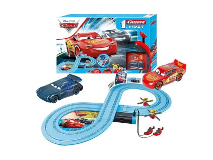 Autodráha Carrera FIRST Cars - Power Duell 2,4 m (Barva Multicolor)