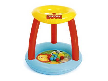 Detské nafukovacie hracie centrum s otvormi na lopty Fisher Price (Barva Multicolor)