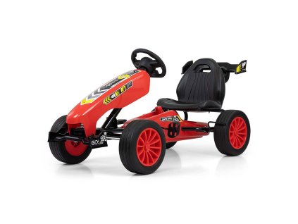 Detská šliapacia motokára Go-kart Milly Mally Rocket červená