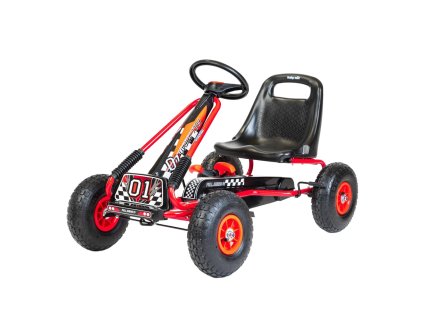 Detská šliapacia motokára Go-kart Baby Mix Razor červená (Barva Červená)