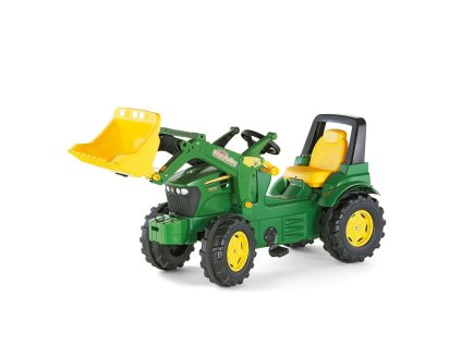 Šliapací traktor nakladač Rolly Toys John Deere Farmtrac zelený