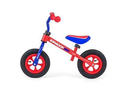 Detské odrážadlo kolo Milly Mally Dragon Air red-blue