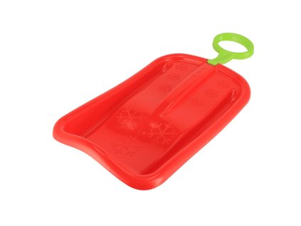 Sánkovací klzák s pohyblivou rukoväťou Baby Mix SNOW ARROW 74 cm červený (Barva Červená)
