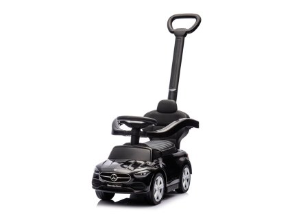 Detské odrážadlo s vodiacou tyčou MERCEDES C-Class Deluxe Milly Mally Black