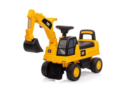 Detské odrážadlo rýpadlo so zvukom CAT Excavator Milly Mally žlté