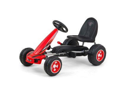 Detská šliapacia motokára Go-kart Milly Mally Viper červená