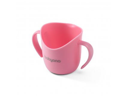 Babyono ergonomický tréningový pohár Flow ružový
