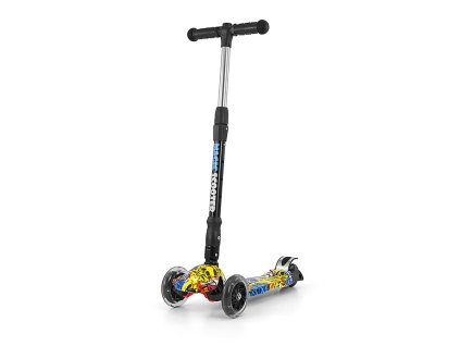 Detská kolobežka Milly Mally Magic Scooter graffiti (Barva Multicolor)