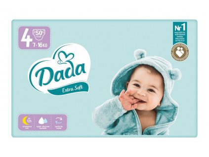 DADA Extra Soft Plienky jednorazové 4 Maxi (7-16 kg) 50 ks