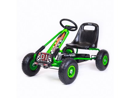 Detská šliapacia motokára Go-kart Baby Mix Razor zelená (POŠKODENÝ OBAL) (Barva Zelená)