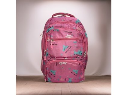 Školský batoh pre dievčatá ružový
