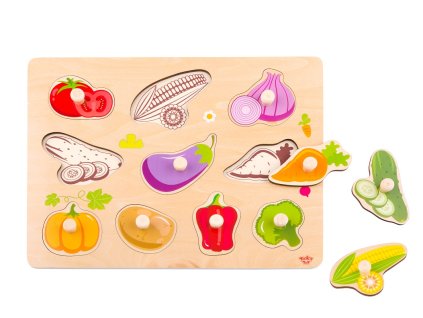 Betét puzzle Zöldségek