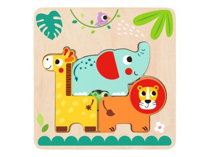 Vkladacie viacvrstvové puzzle Zvieratá