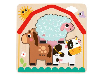 Vícevrstvé puzzle Farma