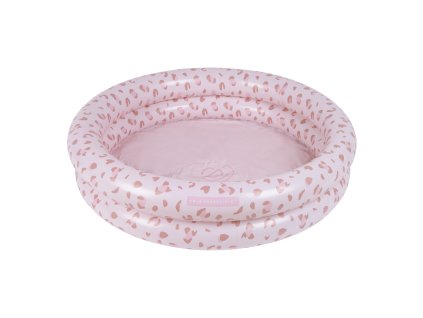 Aufblasbares Schwimmbad für Kinder Leopard rosa 100 cm