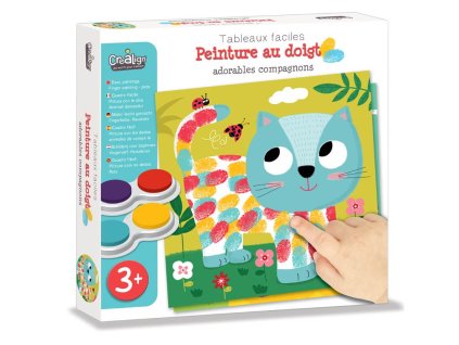 Fingermalerei Haustiere 3+