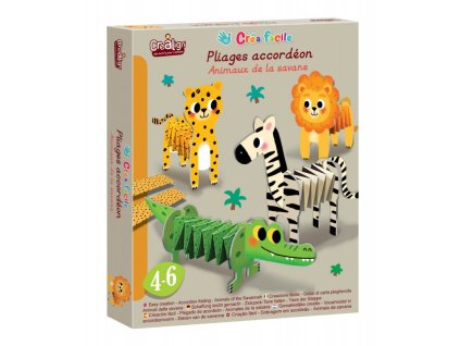 Schöpfung aus Papier Tiere in der Savanne