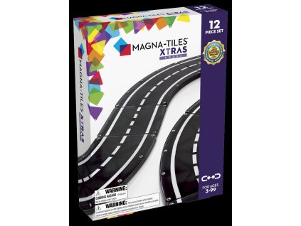 Magnetická stavebnice Xtras Silnice 12 dílů