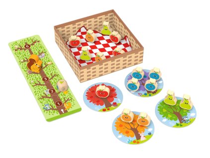 Der Obstgarten und das Eichhörnchen-Spiel