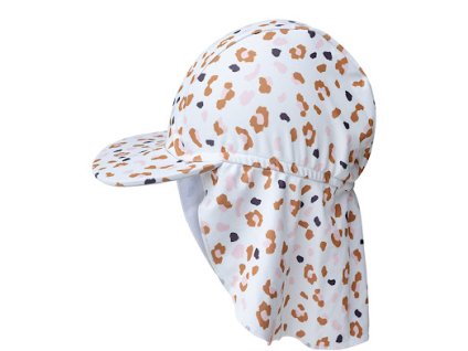 klobucik s ochranou krku s upf 50 leopard kaki swim essentials