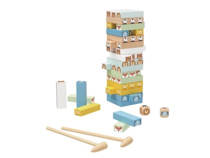 Jenga állatok pasztell