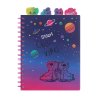 Zápisník špirálový Chill vibes A5 so záložkami Stitch Black