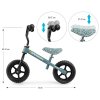 Detský balančný bicykel Milly Mally Dragon denim (Barva Modrá)