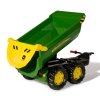 Sklápací traktorový príves Rolly Toys John Deere Halfpipe zelený (Barva Zelená)