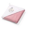 2403 babyono frote osuska s kapucnou ruzova mesiacik 76x76 cm