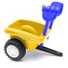 Detské odrážadlo traktor s vlečkou a náradim Baby Mix New Holland žltý (POŠKODENÝ OBAL) (Barva Žltá)