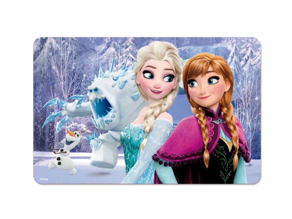 3D Prostírání / podložka "Ledové království - Elsa, Anna, Olaf, ?" (Frozen)  - Babátko