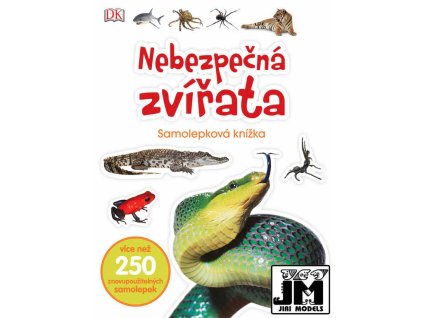Samolepková knížka nebezpečná zvířata znovupoužitelné samolepky www.babatko.cz JM JiriModels