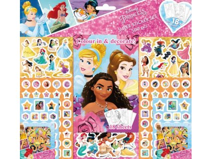 2080 4 disney princess super sticker set