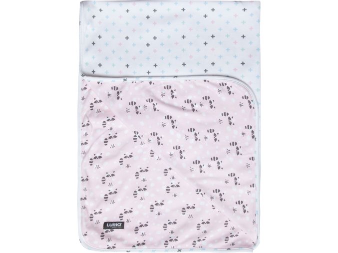 Multifunkčný pléd Luma Racoon Pink