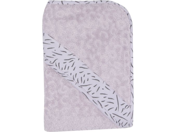 Fialový froté ručník s kapucí pro miminkaB3010200 01