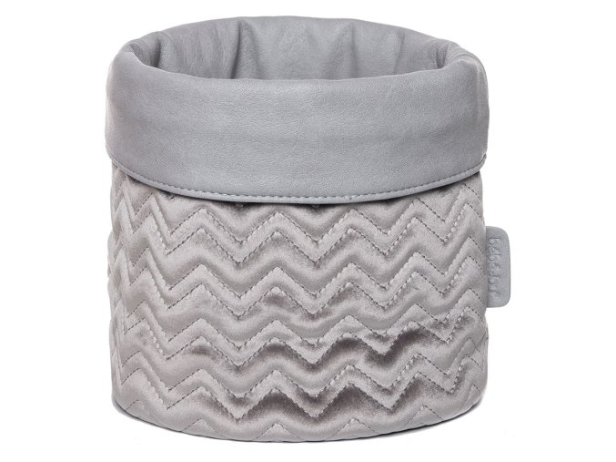 Trendy šedý košík na kojenecké potřeby od Bébé-Jou Fabulous Griffin Grey