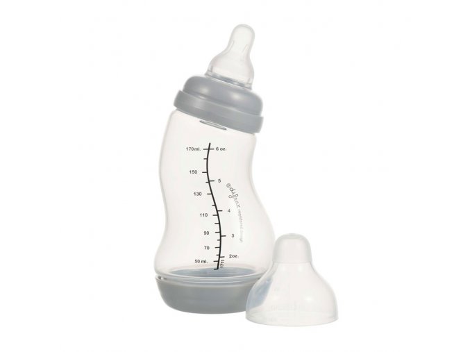Dojčenská S-fľaška Difrax. antikolik, strieborná, 170ml