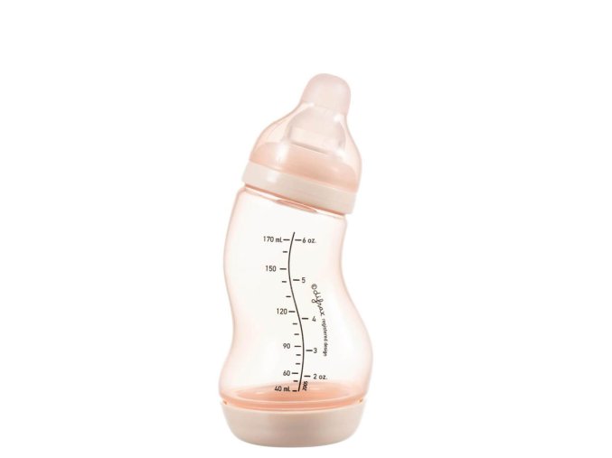 Dojčenská S-fľaška Difrax antikoliková, ružová, 170 ml