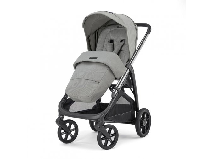 KA60Q0SNG Inglesina Športový kočík Aptica 2024 Satin Grey strieborný, do 22kg, Nový odľahčený podvozok APTICA s trblietavým lesklým povrchom s odpružením pre všetky cesty