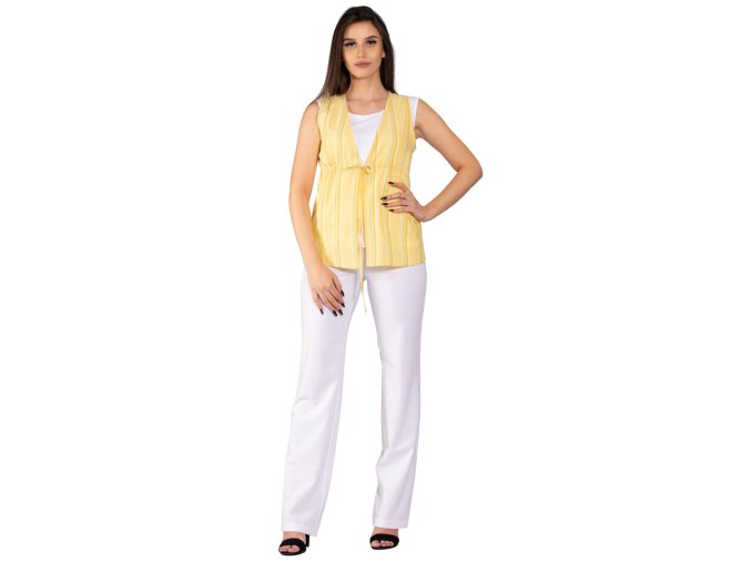 Letná dámska bavlnená blúzka Spota žltá 5400 (Dámska veľkosť 36)