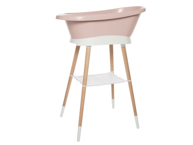 Súprava digitálnej vaničky Bébé-Jou Sense Edition Pale Pink so stojanom ružová